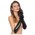 Black Level - lak handschoenen - glanzend - zwart - M
