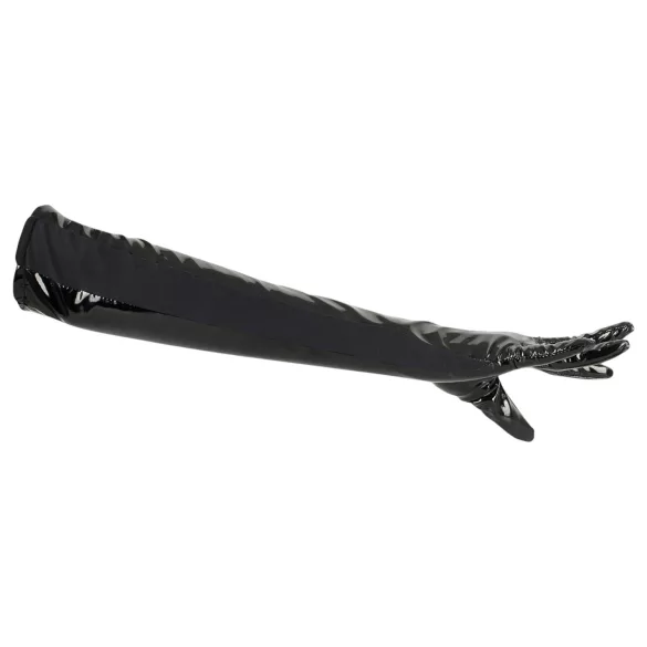 Black Level - lak handschoenen - glanzend - zwart - M