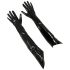 Black Level - lange lak handschoenen (zwart) - L