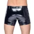 Black Level - heren boxershort met zijzak - lakleer - zwart