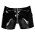 Black Level - heren boxershort met zijzak - lakleer - zwart