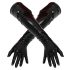 LATEX - lange unisex handschoen (zwart)