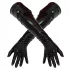 LATEX - lange unisex handschoenen - zwart