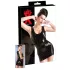 LATEX - minijurk zonder mouwen - zwart - latex - XL