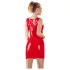 LATEX - latex minijurk zonder mouwen - rood - XL