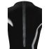 LATEX - damesbody met lange mouwen (zwart)