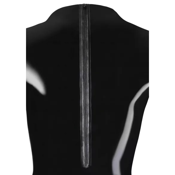LATEX - damesbody met lange mouwen - zwart - L