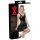 LATEX - Mini Jurk met Ruches Rok (zwart) - M
