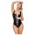LATEX - latex body met volledige ritssluiting (zwart)