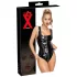 LATEX - latex body met ritssluiting (zwart)