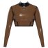 LATEX - Transparante latex top (transparant-zwart)