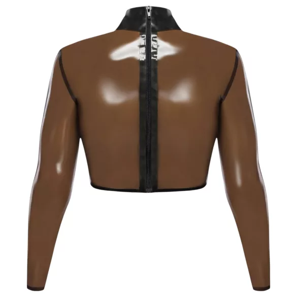 LATEX - latex top - doorschijnend - zwart - M