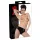 Late X damesstring met interne dildo (zwart)