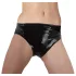 Late X damesstring met interne dildo (zwart) - L