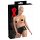 LATEX - dames slip met inwendig condoom (zwart)