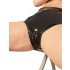 LATEX - dames slip met inwendig condoom (zwart)