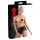 LATEX - dames slip met condoom - zwart - L