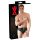 LATEX - Herenslip met interne dildo (zwart) - M