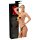 LATEX - buitenbroekje + 2 interne dildo's - zwart (S-L)