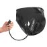 LATEX - dames slip 2 stuks met opblaasbare interne dildo's (zwart)