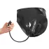 LATEX - dames slip met 2 opblaasbare interne dildo's - zwart - L