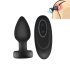Mrow - Lichtgevende anaal vibrator met radiofunctie (zwart)