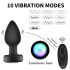 Mrow - Lichtgevende anaal vibrator met radiofunctie (zwart)