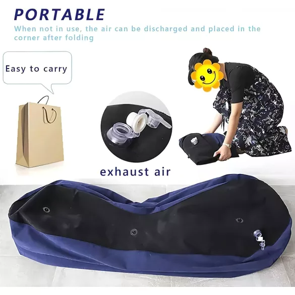 Magic Pillow - Opblaasbare sekssofa - groot - blauw