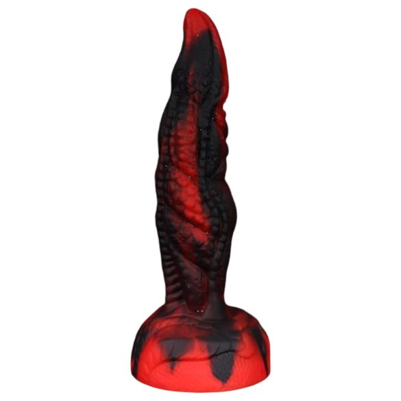 OgazR Hell Dong - geribbelde dildo - 20 cm (rood)