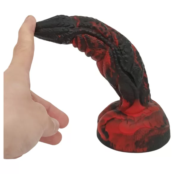OgazR - Dildo - Geribbeld - 20 cm - Rood