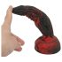 OgazR Hell Dong - geribbelde dildo - 20 cm (rood)