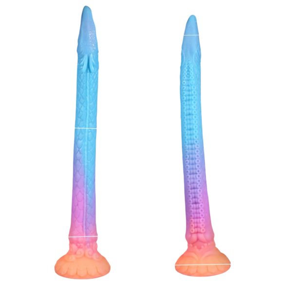 OgazR XXL Eel - oplichtende anale dildo - 47 cm (roze)