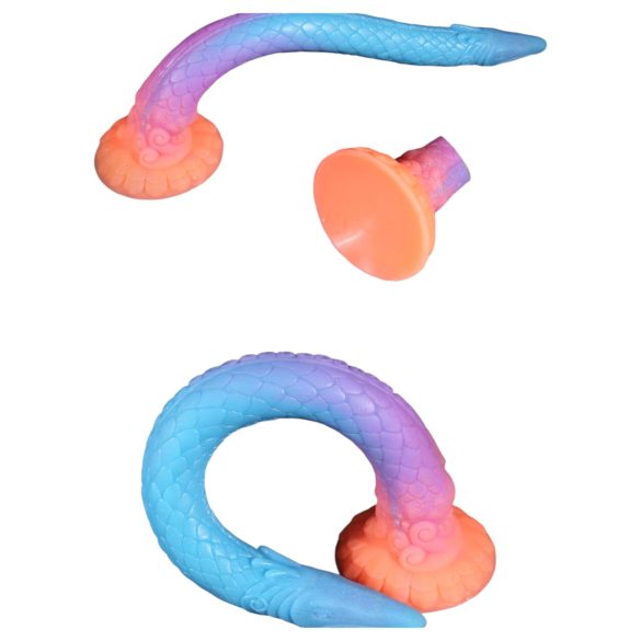 OgazR XXL Eel - oplichtende anale dildo - 47 cm (roze)
