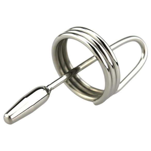 DeepRing - metalen ring dilator - 9 cm (zilver)