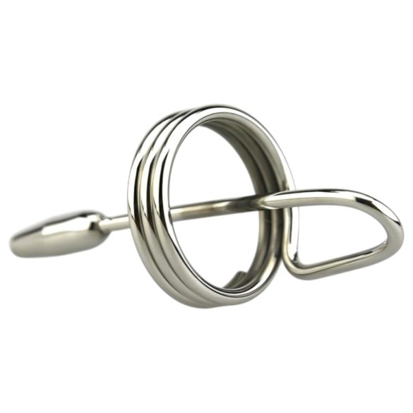 DeepRing - metalen ring dilator - 9 cm (zilver)