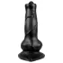 Animalorny - honden dildo - 12 cm - zwart