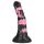 Bad Horse - siliconen paardenpenis dildo - 18 cm (zwart-roze)