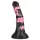 Bad Horse - siliconen paardenpenisdildo - 18 cm (zwart‑roze)