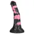 Bad Horse - siliconen paardenpenisdildo - 18 cm (zwart‑roze)