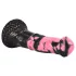 Bad Horse - siliconen paardenpenisdildo - 18 cm (zwart‑roze)