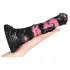 Bad Horse - siliconen paardenpenisdildo - 18 cm (zwart‑roze)