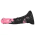 Bad Horse - siliconen paardenpenisdildo - 18 cm (zwart‑roze)