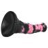 Bad Horse - siliconen paardenpenis dildo - 18 cm (zwart-roze)