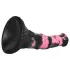 Bad Horse - siliconen paardenpenisdildo - 18 cm (zwart‑roze)