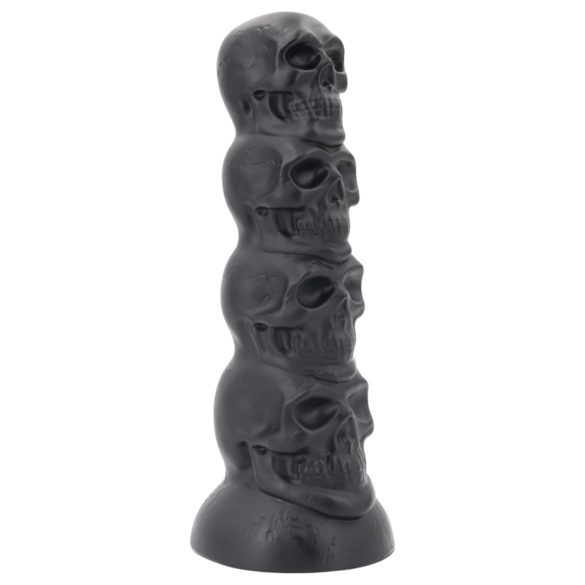 Kopmonster - schedel dildo - 22 cm (zwart)