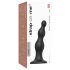 Strap-on-me Beads M - kralen dildo met zuignap (zwart)