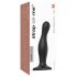 Strap-on-me Curvy M - golvend zuigdildo met zuignap (zwart)