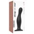 Strap-on-me Curvy L - golvend, met zuignap dildo (zwart)