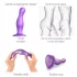 Strap-on-me Curvy S - golvende dildo met zuignap (paars)