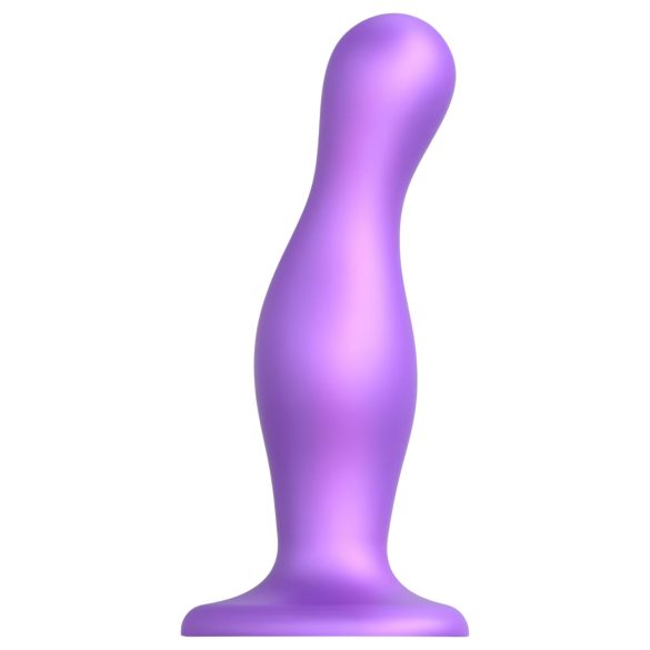 Strap-on-me Curvy L - golvend, met zuignap dildo (paars)